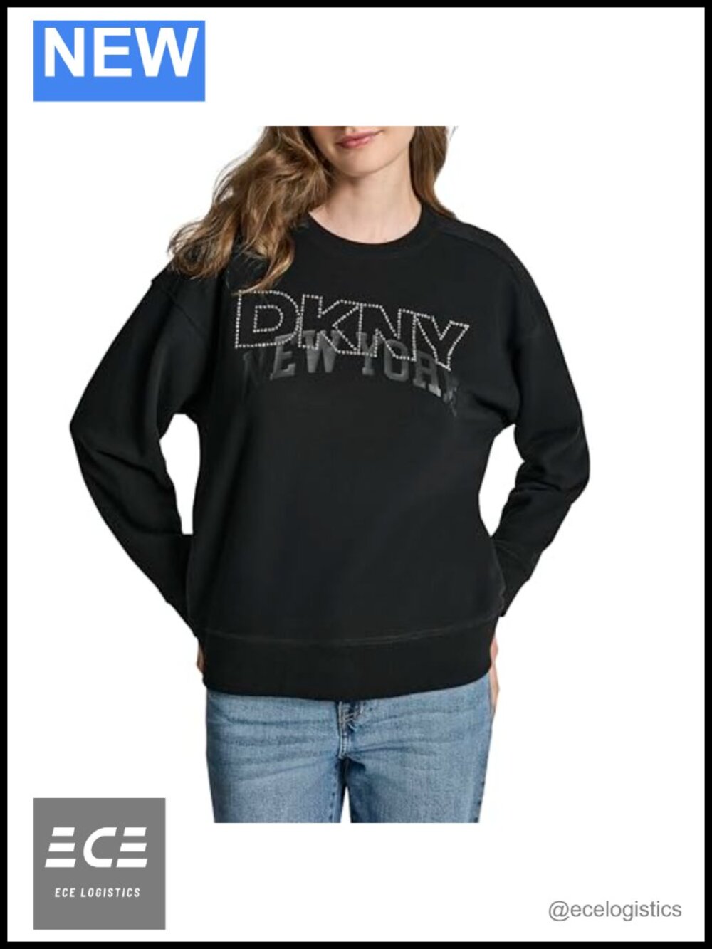 Long Sleeve Crew Neck Sweatshirt Pullover Letter Print Fall Top